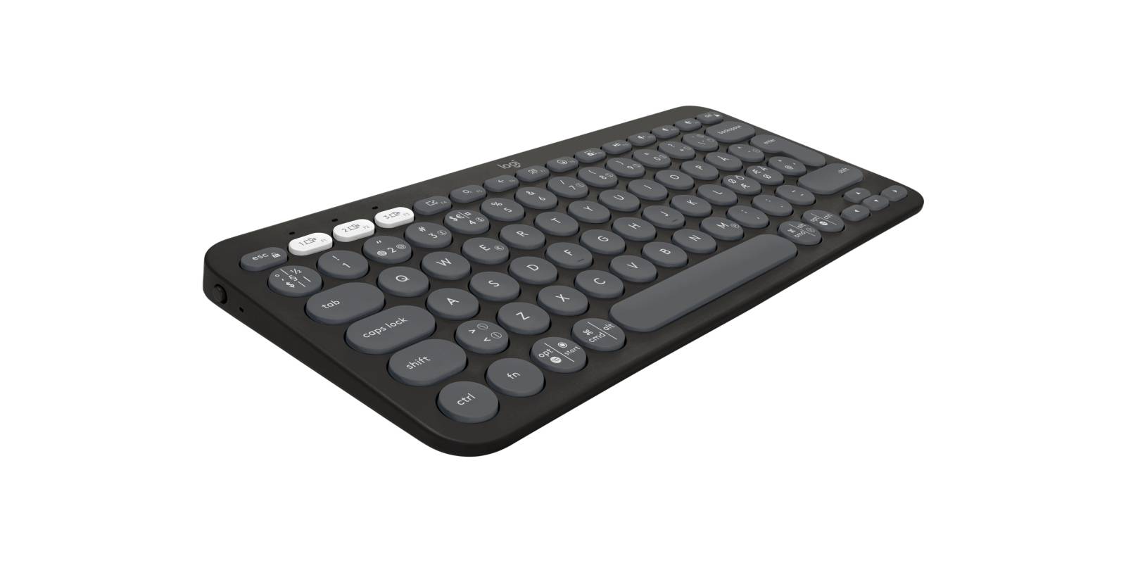 Logitech Pebble Keys 2 K380s Qwerty Nordic, Grafiet