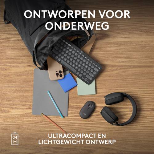 Logitech 910-007015 muis Reizen Ambidextrous RF-draadloos + Bluetooth Optisch 4000 DPI