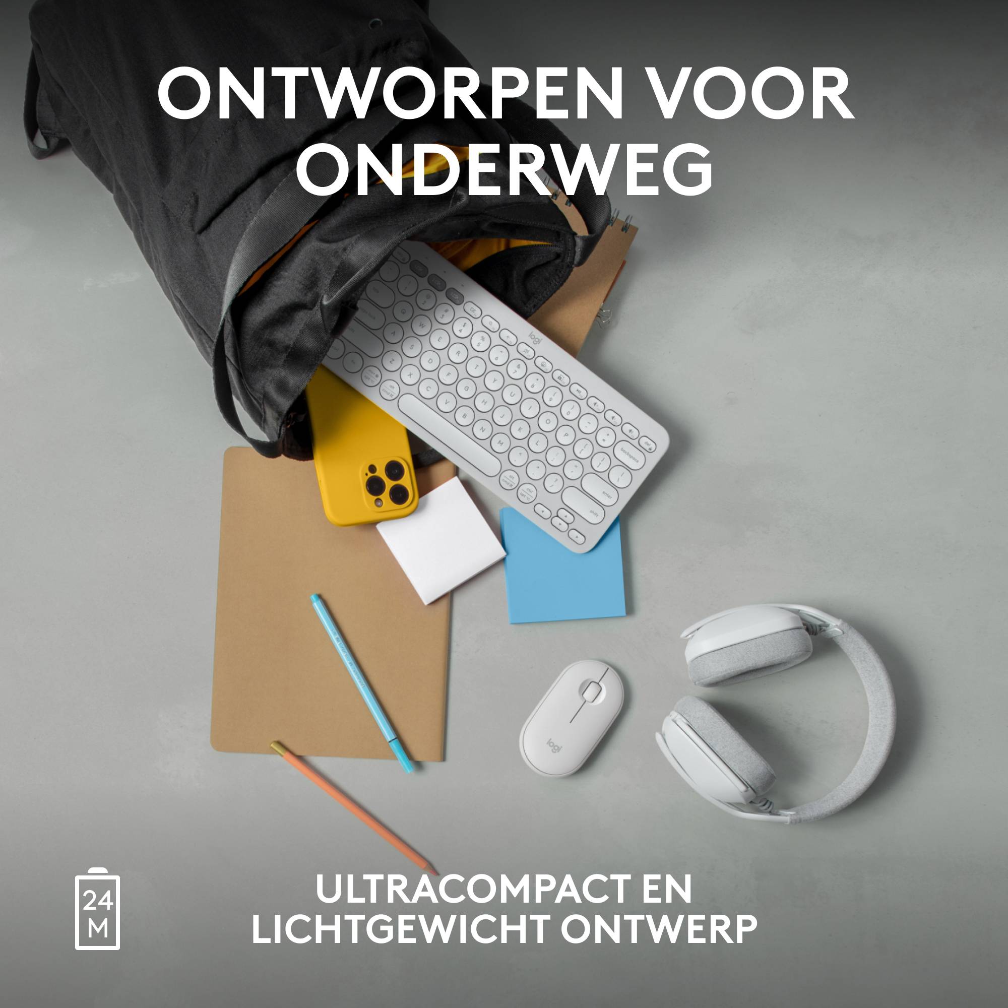 Logitech 910-007013 muis Reizen Ambidextrous RF-draadloos + Bluetooth Optisch 4000 DPI
