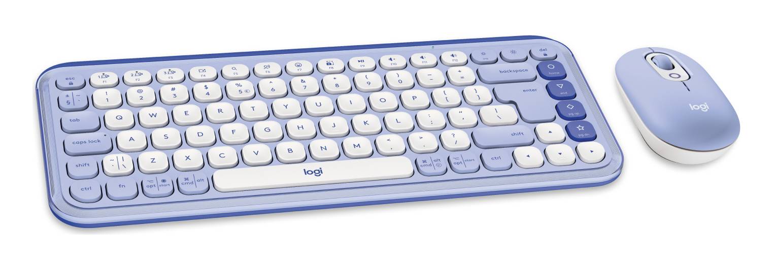 Logitech POP Icon Combo - Toetsenbord en Muis - Bluetooth - Qwerty US - Lila