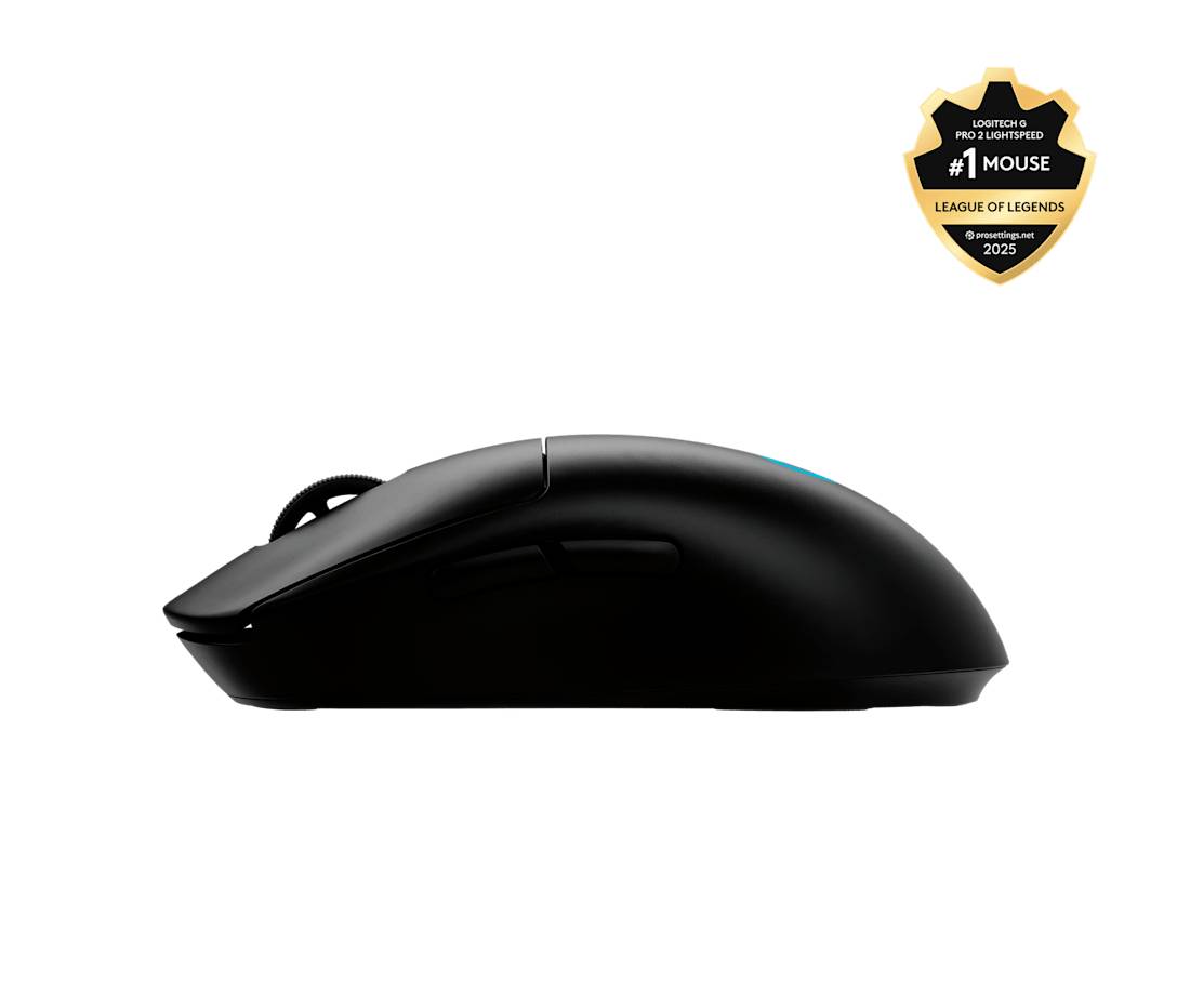 Logitech G PRO 2 LIGHTSPEED muis Gamen Ambidextrous RF Draadloos Optisch 32000 DPI