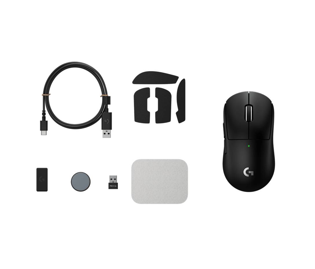 Logitech G PRO X SUPERLIGHT 2c muis Gamen Ambidextrous RF Draadloos 44000 DPI