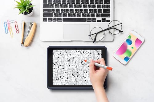 Logitech 920-009992 toetsenbord voor mobiel apparaat QWERTZ Zwitsers Smart Connector Blauw