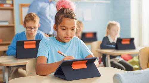 Logitech 920-009992 toetsenbord voor mobiel apparaat QWERTZ Zwitsers Smart Connector Blauw