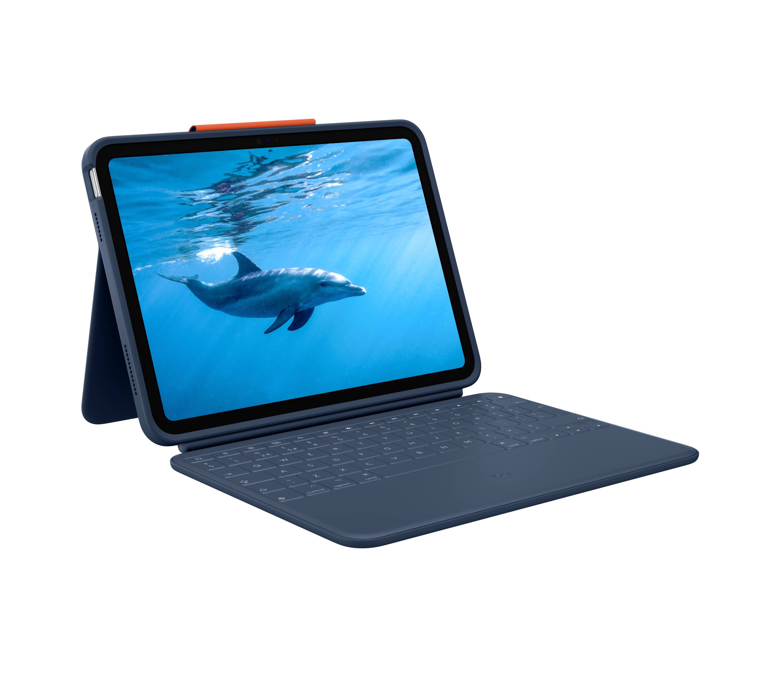 Logitech Rugged Combo 4 QWERTY Brits Engels Smart Connector Blauw