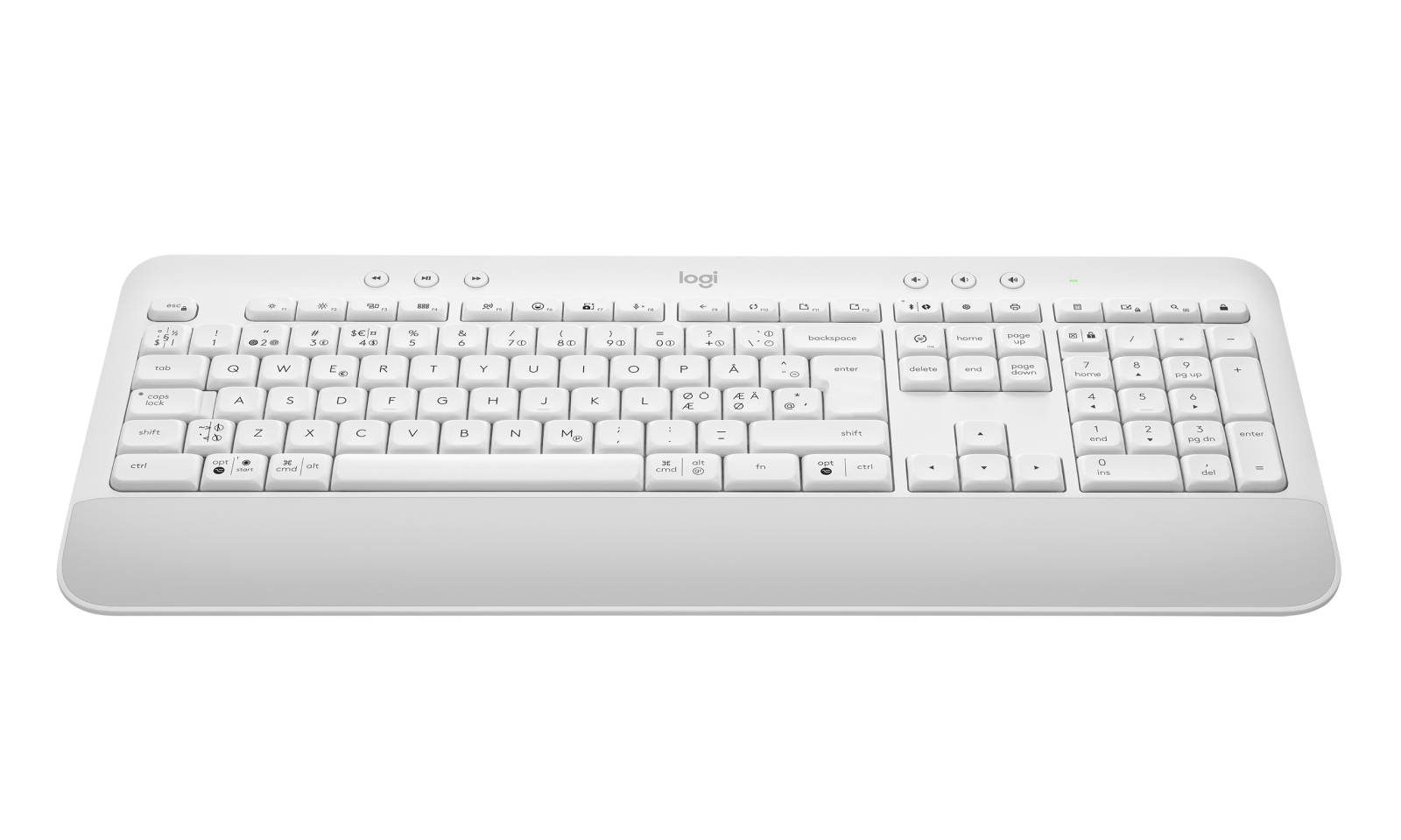 Logitech 920-010983 toetsenbord Kantoor Bluetooth QWERTY Scandinavisch Wit