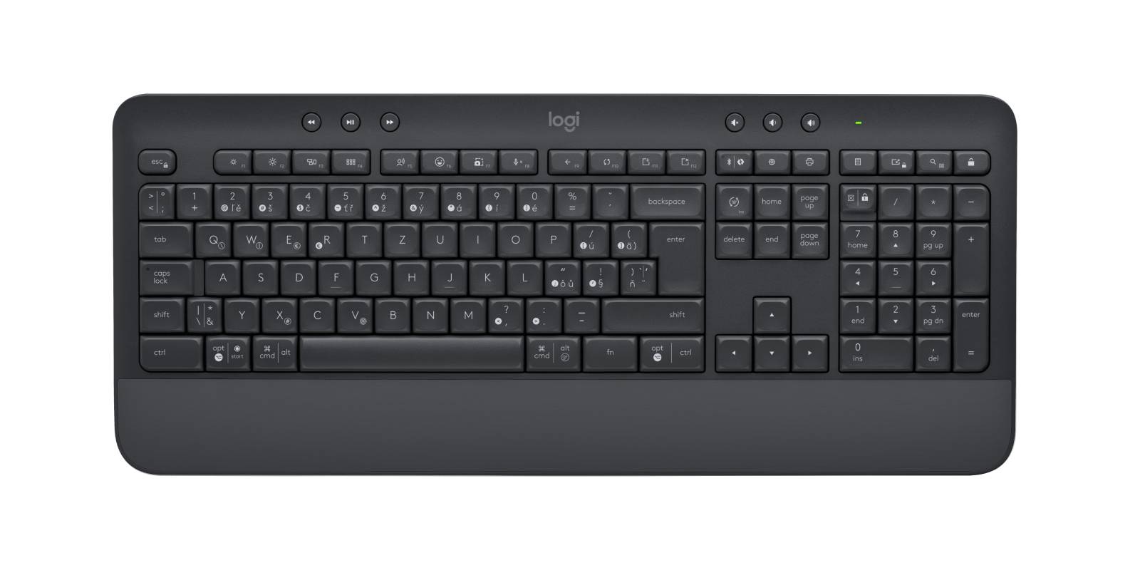 Logitech 920-011006 toetsenbord Inclusief muis Kantoor Bluetooth QWERTZ Tsjechisch Grafiet