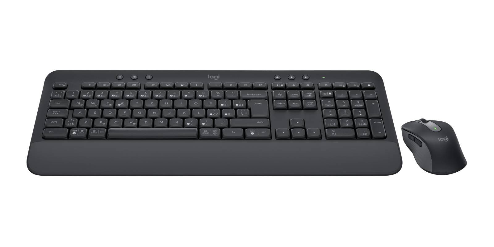 Logitech 920-011006 toetsenbord Inclusief muis Kantoor Bluetooth QWERTZ Tsjechisch Grafiet