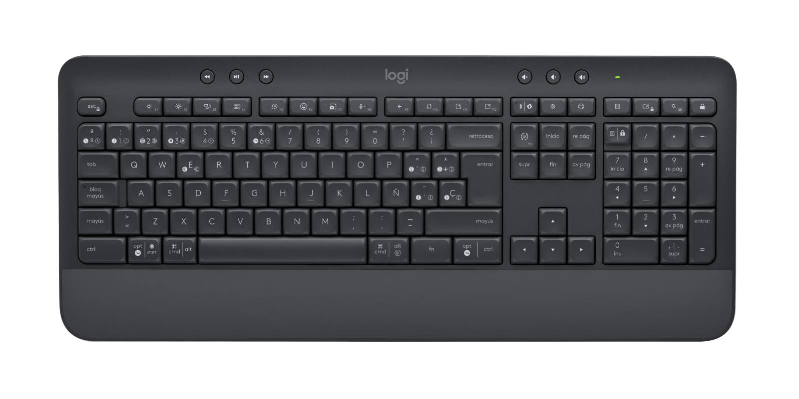 Logitech 920-010998 toetsenbord Inclusief muis Kantoor Bluetooth QWERTY Spaans Grafiet