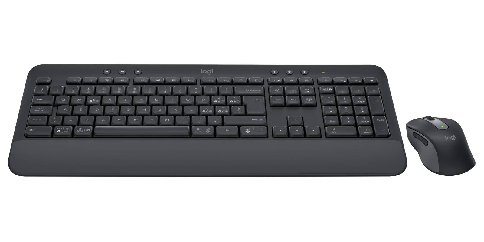 Logitech 920-010996 toetsenbord Inclusief muis Kantoor Bluetooth QWERTY Italiaans Grafiet