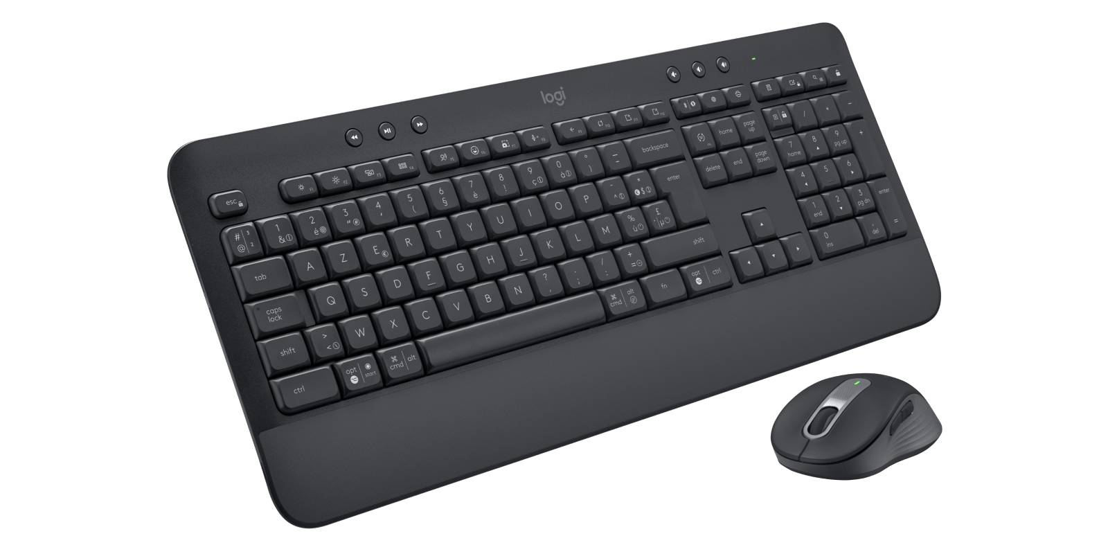 Logitech 920-011001 toetsenbord Inclusief muis Kantoor Bluetooth AZERTY Belgisch Grafiet