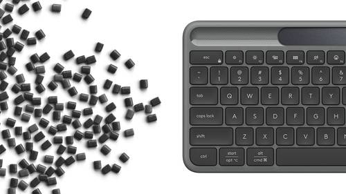 Logitech Signature Slim Solar+ K980 toetsenbord Universeel RF-draadloos + Bluetooth QWERTY UK International Grafiet