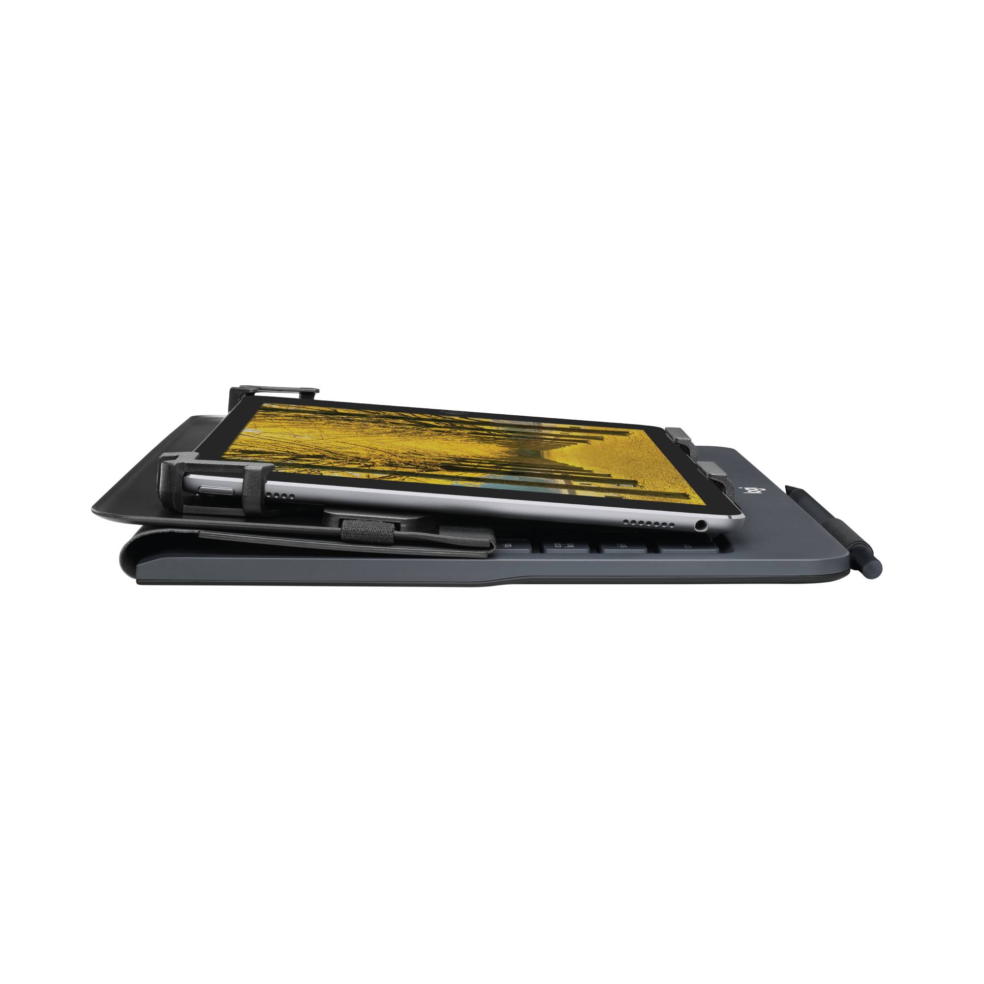 Logitech 920-008341 toetsenbord voor mobiel apparaat QWERTY Brits Engels Bluetooth Zwart