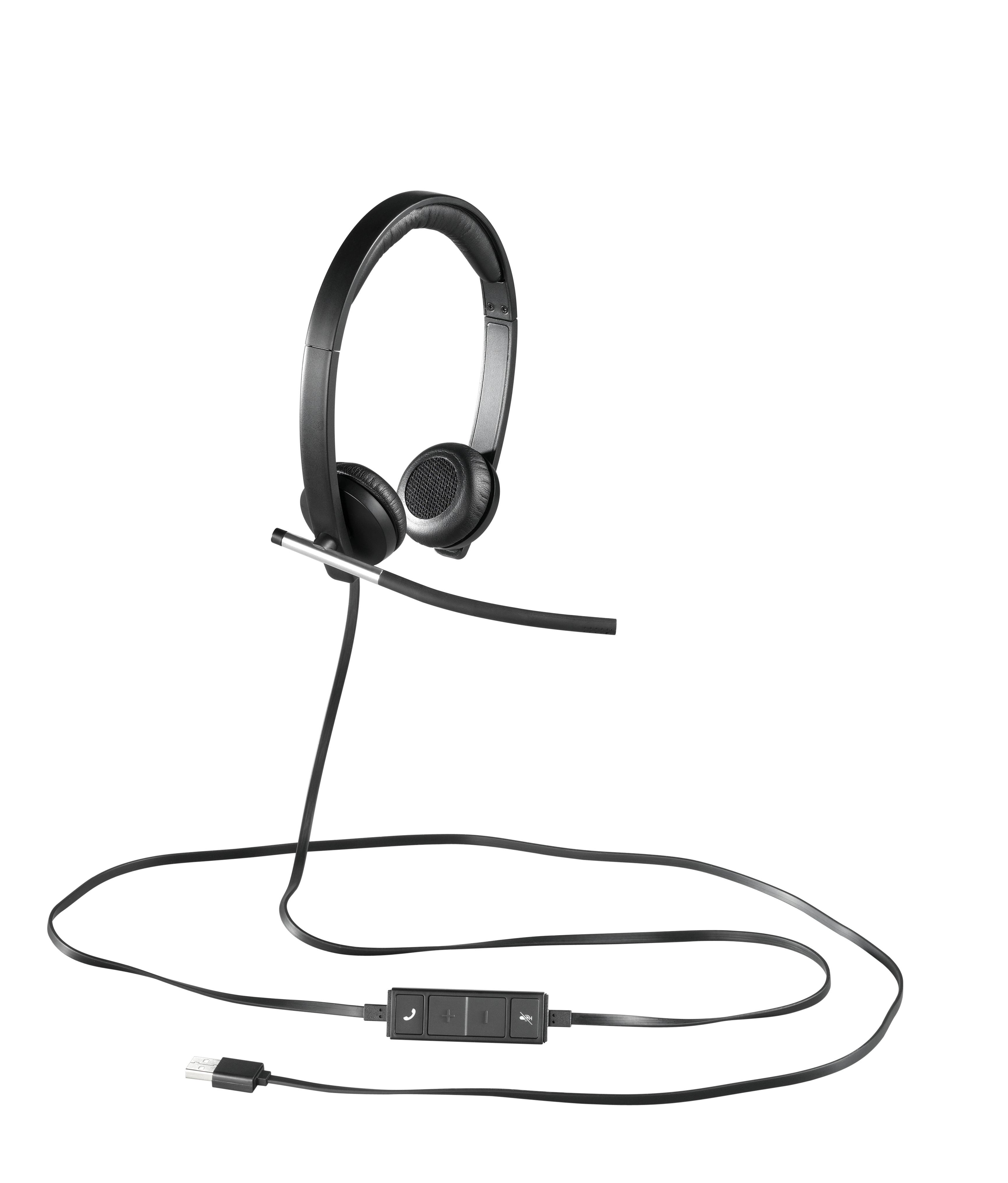 Logitech 981-000519 hoofdtelefoon/headset Bedraad Hoofdband Kantoor/callcenter USB Type-A Zwart, Zilver