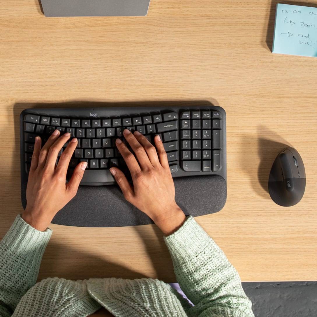 Logitech Wave Keys and Lift Combo toetsenbord Inclusief muis Universeel Bluetooth QWERTZ Duits Grafiet