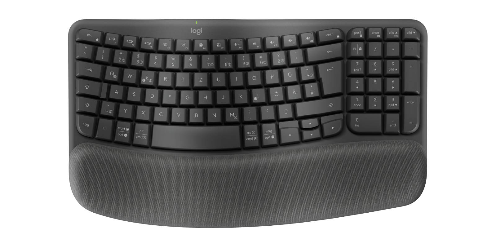 Logitech 920-012327 toetsenbord Kantoor RF-draadloos + Bluetooth QWERTZ Duits Grafiet