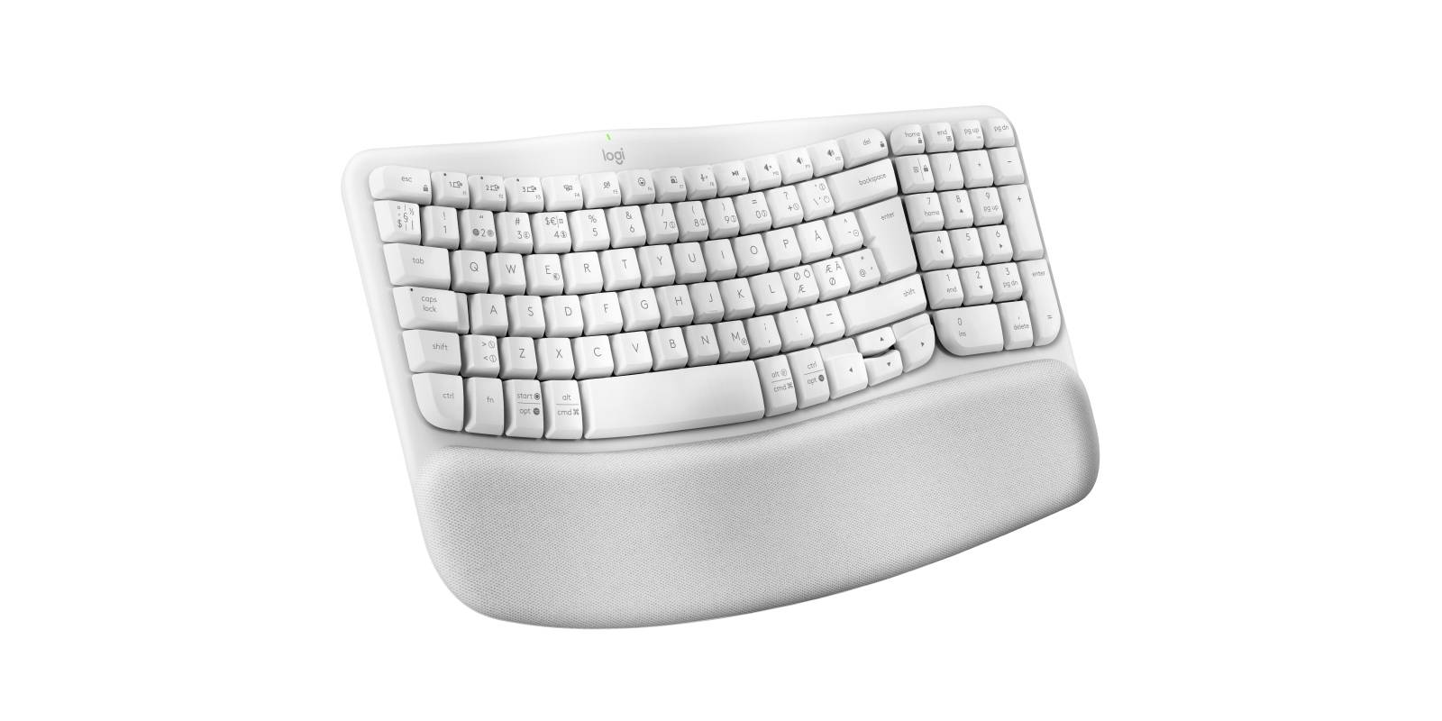 Logitech 920-012299 toetsenbord Kantoor RF-draadloos + Bluetooth QWERTY Scandinavisch Wit