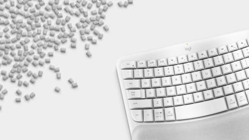 Logitech 920-012299 toetsenbord Kantoor RF-draadloos + Bluetooth QWERTY Scandinavisch Wit