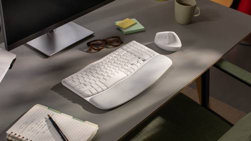 Logitech 920-012299 toetsenbord Kantoor RF-draadloos + Bluetooth QWERTY Scandinavisch Wit