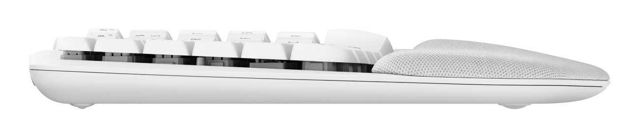 Logitech Wave Keys for Mac toetsenbord Thuis/Werk Bluetooth AZERTY Frans Wit