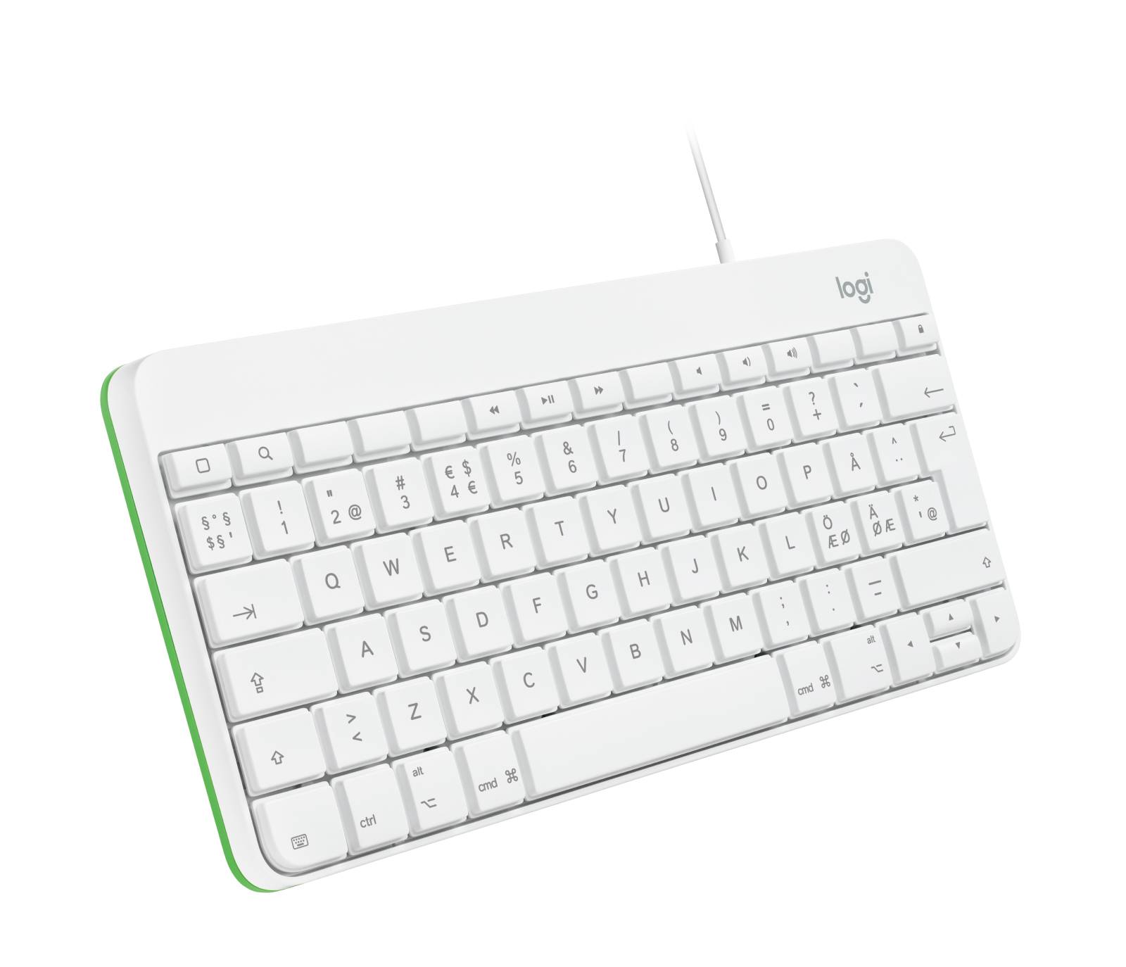 Logitech 920-008147 toetsenbord voor mobiel apparaat QWERTY Scandinavisch USB Wit