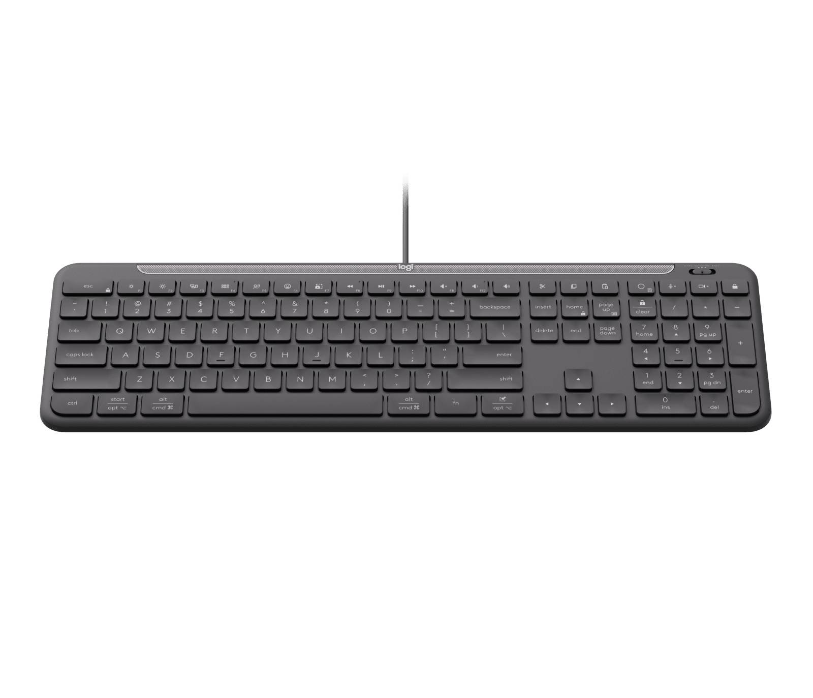 Logitech Signature Slim Wired K620 For Business toetsenbord Universeel USB QWERTY Zwitsers Grafiet