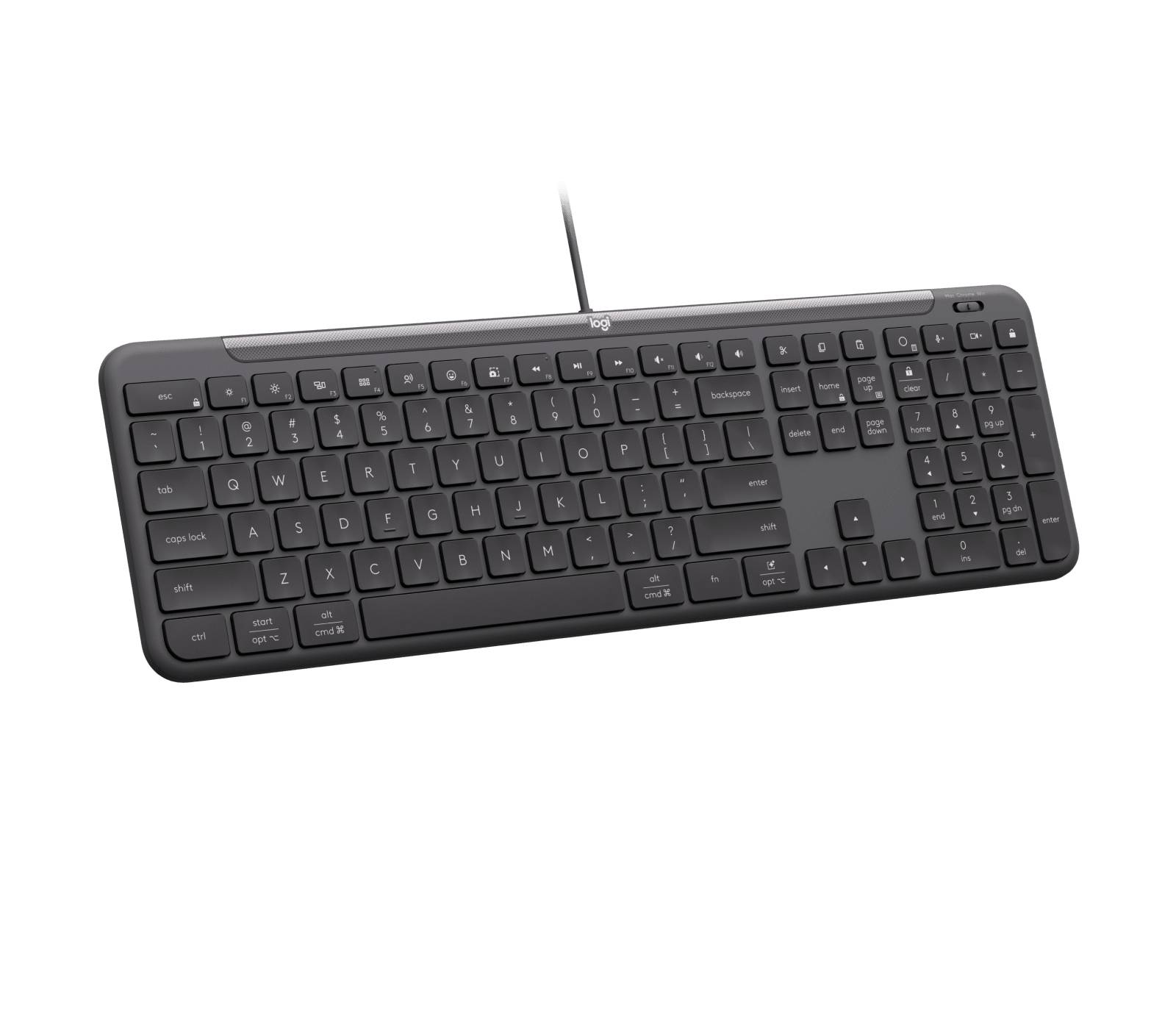 Logitech Signature Slim Wired K620 For Business toetsenbord Universeel USB QWERTZ Duits Grafiet