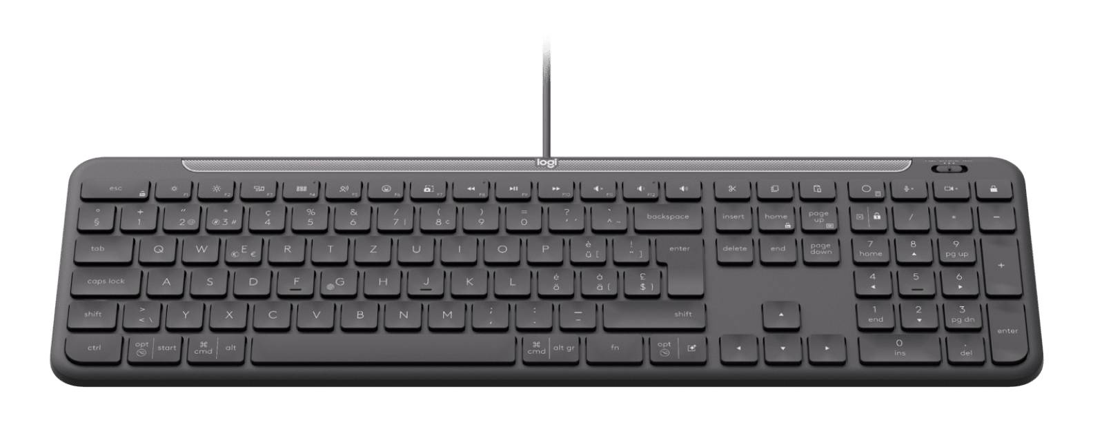 Logitech Signature Slim Wired K620 for Business toetsenbord Universeel USB QWERTY US International Grafiet