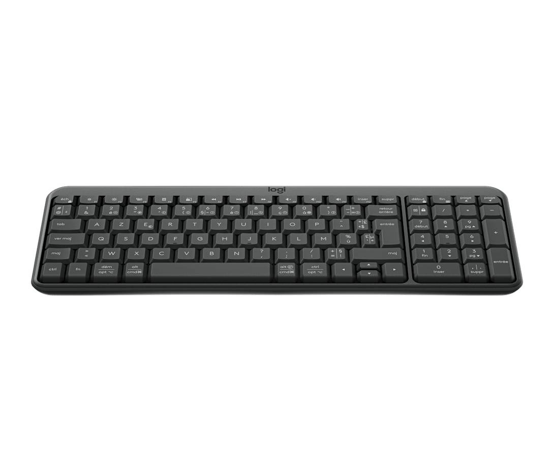 Logitech K250 Compact Bluetooth toetsenbord Universeel RF-draadloos + Bluetooth AZERTY Frans Grafiet