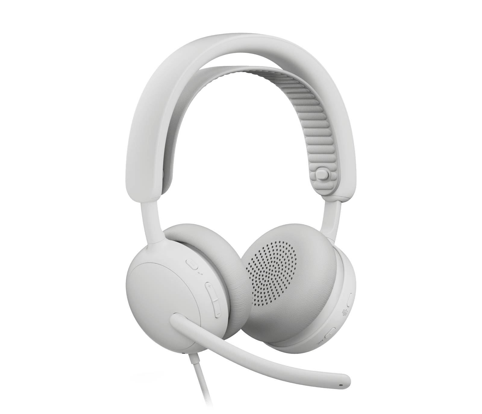 Logitech 981-001617 hoofdtelefoon/headset Bedraad Hoofdband Oproepen/muziek USB Type-C / USB Type-A Wit