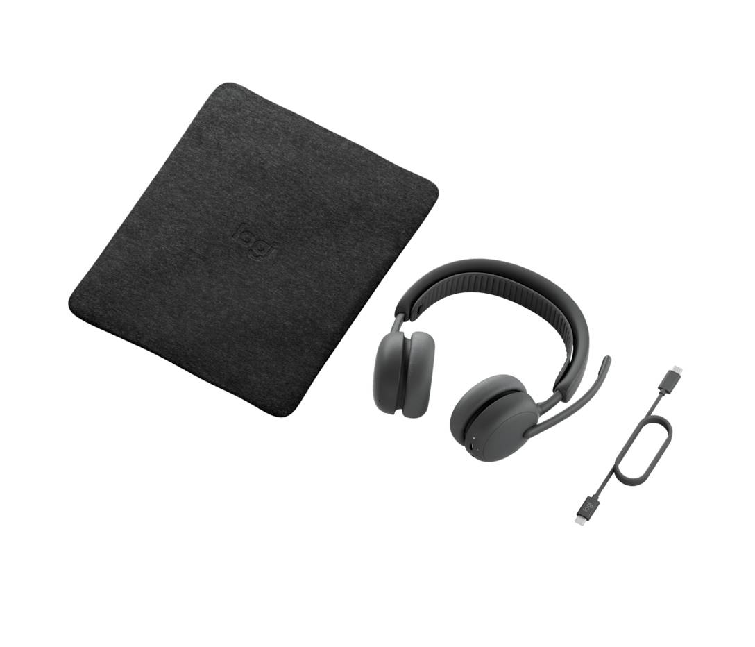 Logitech Zone Wireless 2 ES Headset Bedraad en draadloos Hoofdband Oproepen/muziek USB Type-C Bluetooth Grafiet