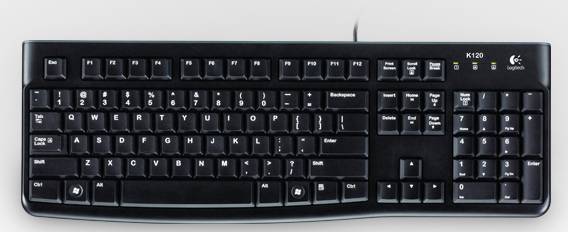 Logitech K120 for Business toetsenbord Kantoor USB QWERTZ Zwitsers Zwart