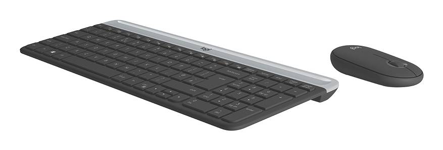 Logitech 920-009202 toetsenbord Inclusief muis Kantoor RF Draadloos QWERTY Brits Engels Grafiet