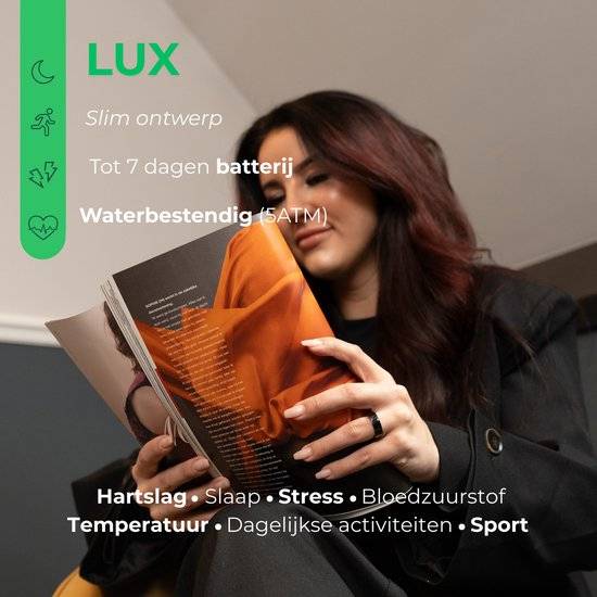 NOLATR Smart Ring LUX Silver Size 7