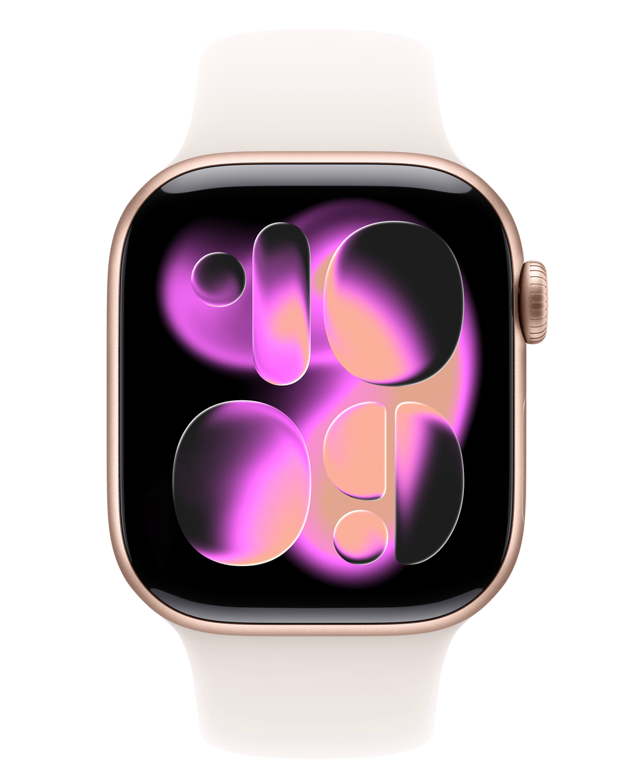 Apple Watch Series 11 42mm Roségoud Sportband S/M