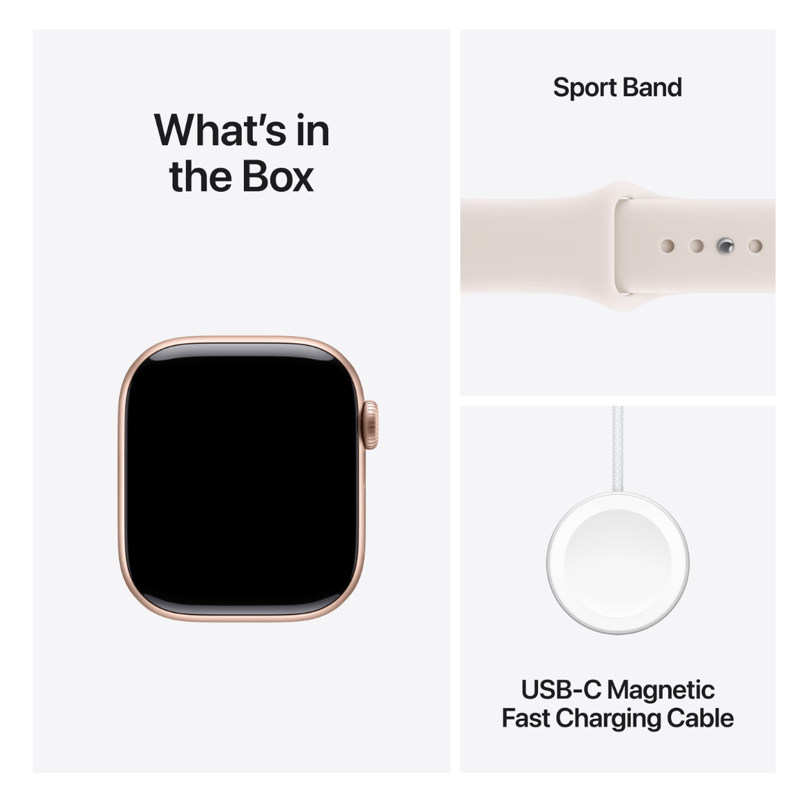 Apple Watch Series 11 42mm Roségoud Sportband S/M