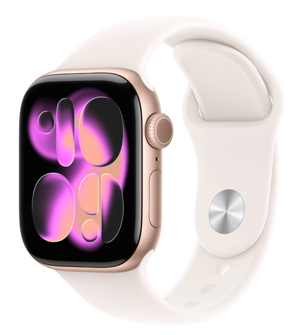 Apple Watch Series 11 42mm Roségoud Sportband S/M