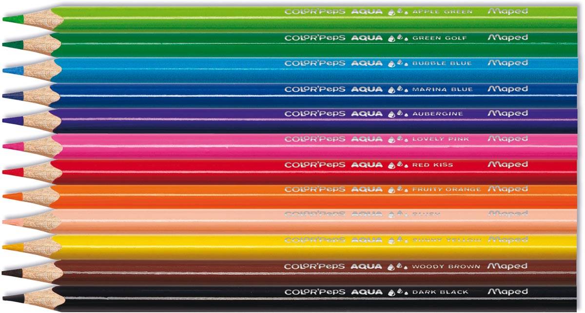 Maped Aquarelpotlood Color'Peps Aqua 12 potloden