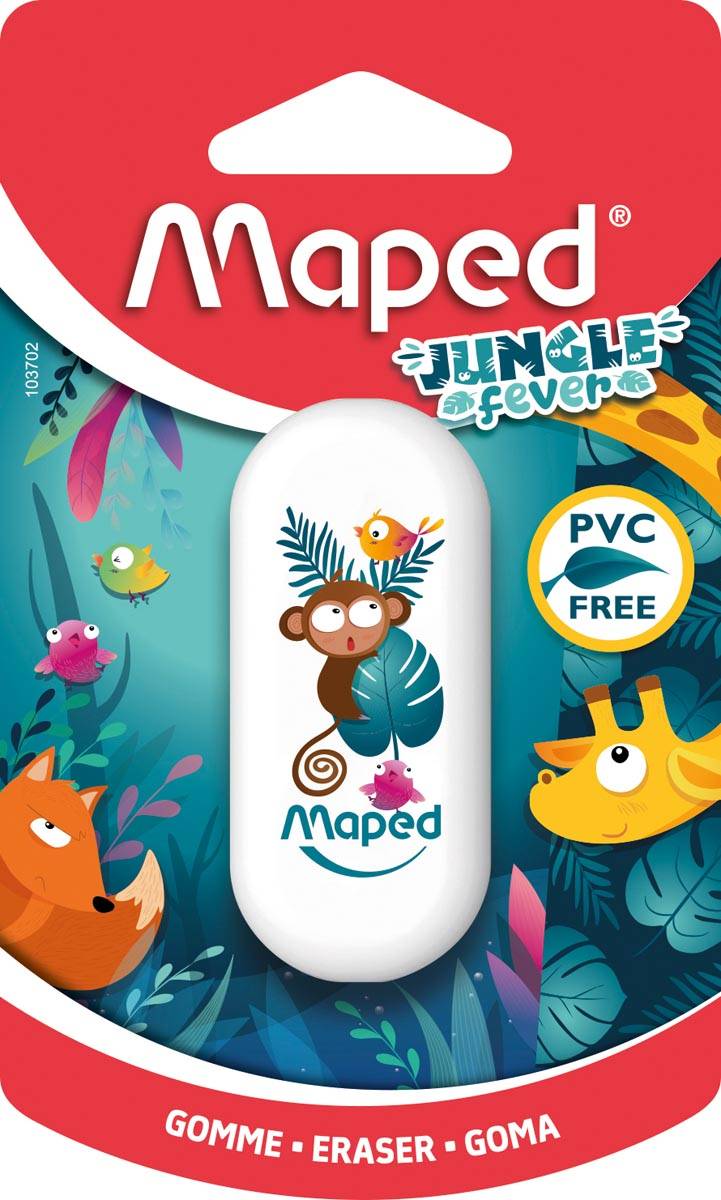 Maped gum Jungle Fever, op blister