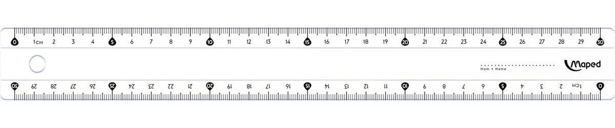 Maped lat Essentials 146 30 cm eco - dubbele graduatie