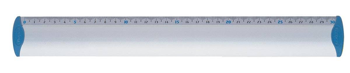 Maped lat uit geanodiseerd aluminium 30 cm