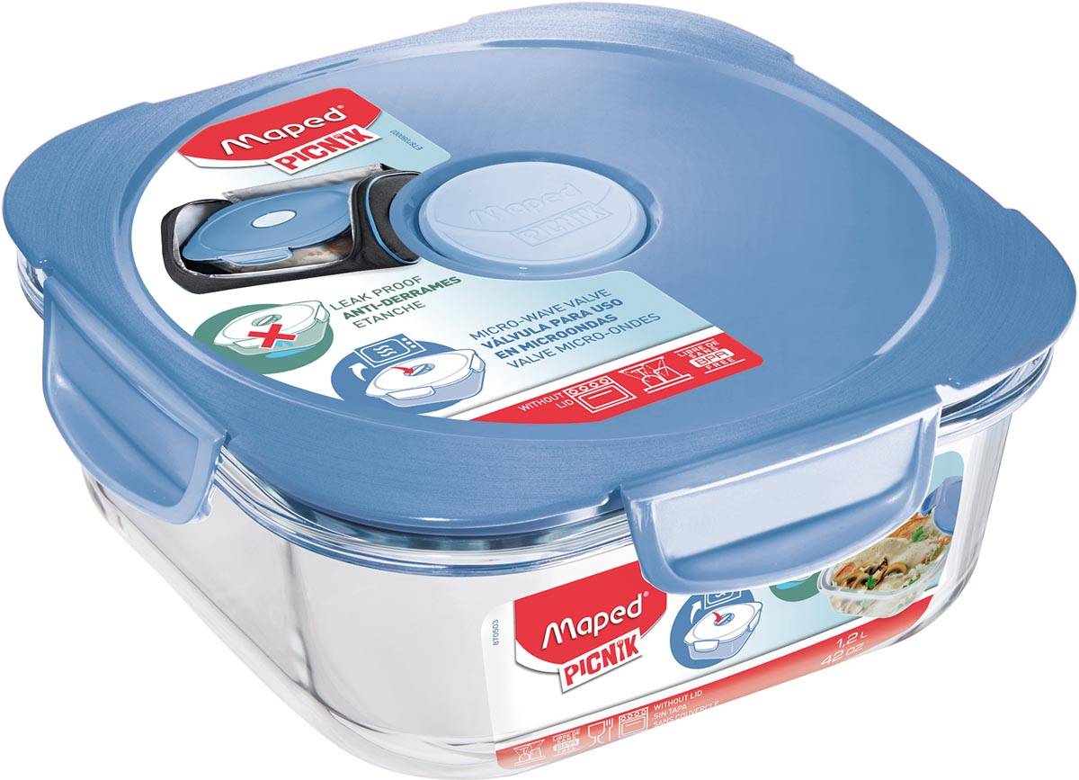 Maped Lunchbox glas, Maped picnik, concept volwassen, Blauw
