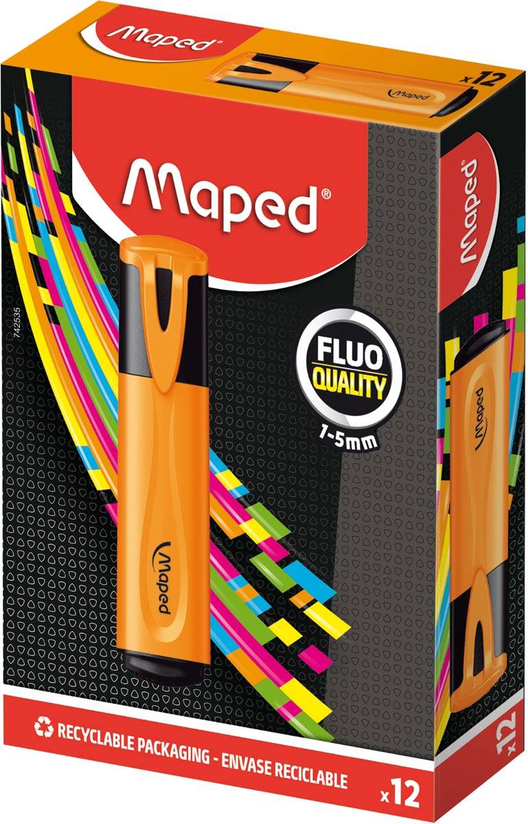 Maped markeerstift Fluo'Peps Classic oranje