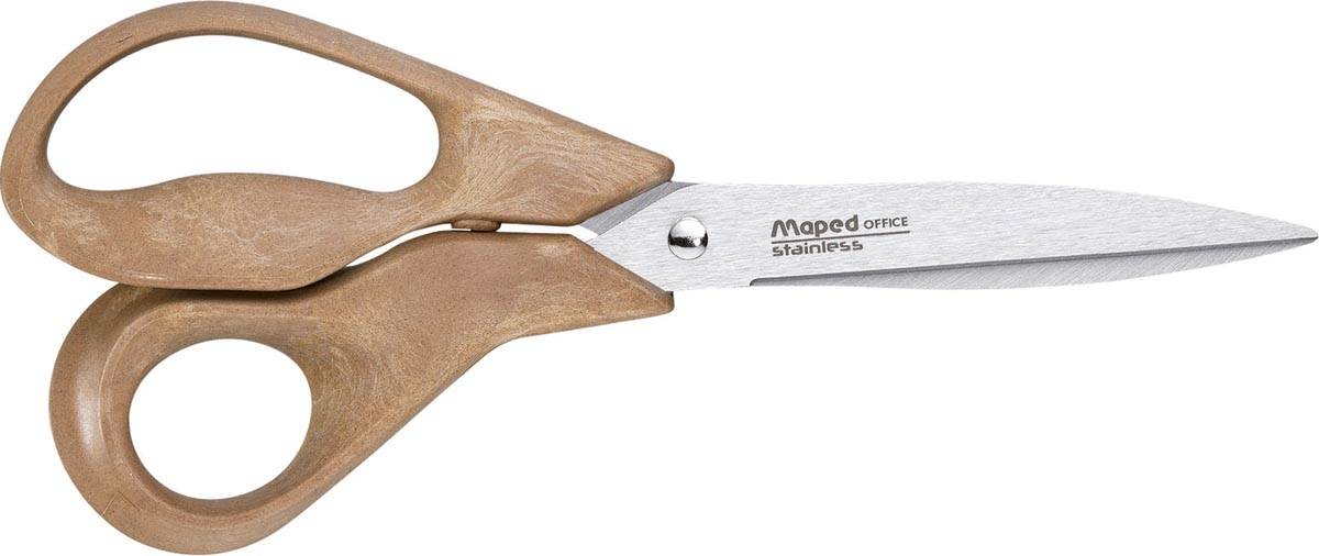 Maped Office Advanced Wood schaar, 18 cm, asymmetrisch