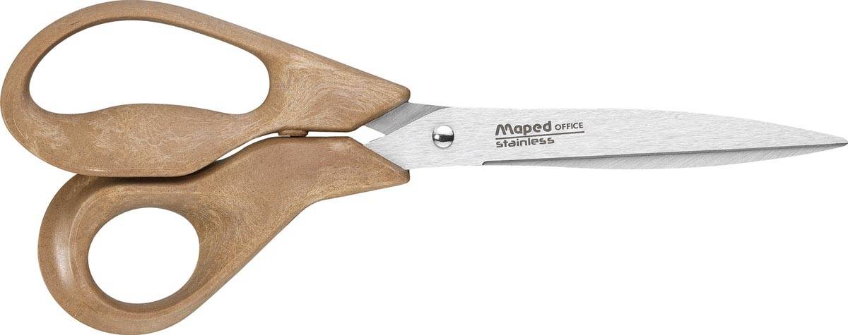 Maped Office Advanced Wood schaar, 21 cm, asymmetrisch