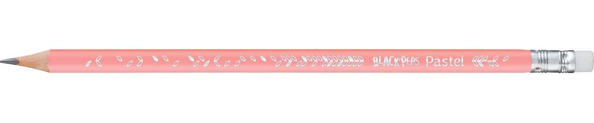 Maped potlood Black'Peps Pastel, met gum, blister met 3 stuks