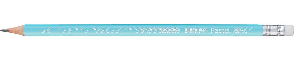 Maped potlood Black'Peps Pastel, met gum, blister met 3 stuks