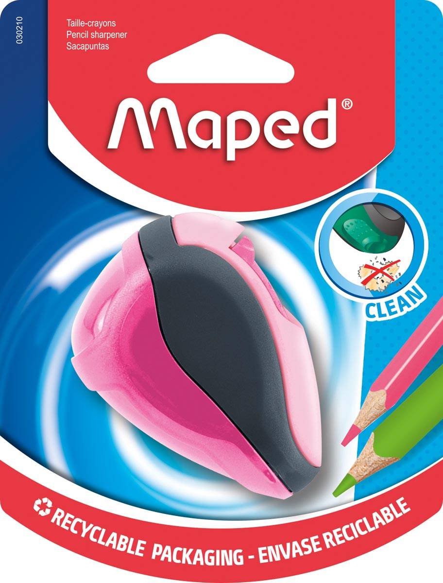 Maped potloodslijper Clean 2-gaats, op blister
