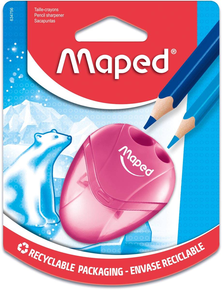 Maped Potloodslijper i-gloo 2-gaats, op blister