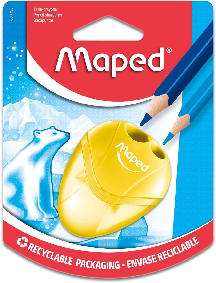 Maped Potloodslijper i-gloo 2-gaats, op blister